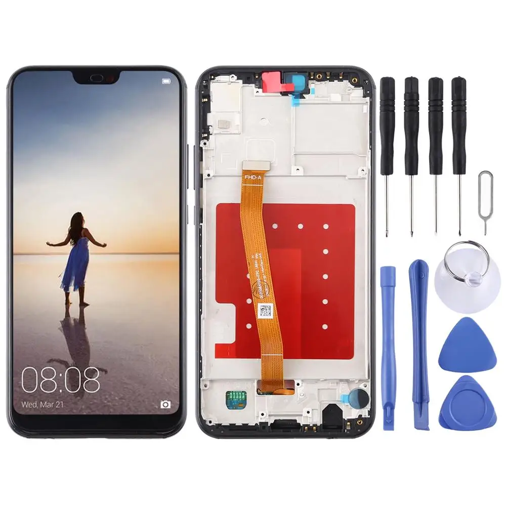 2019 ЖК экран и дигитайзер полная сборка для huawei P20 Lite/Nova 3e|Экраны мобильных