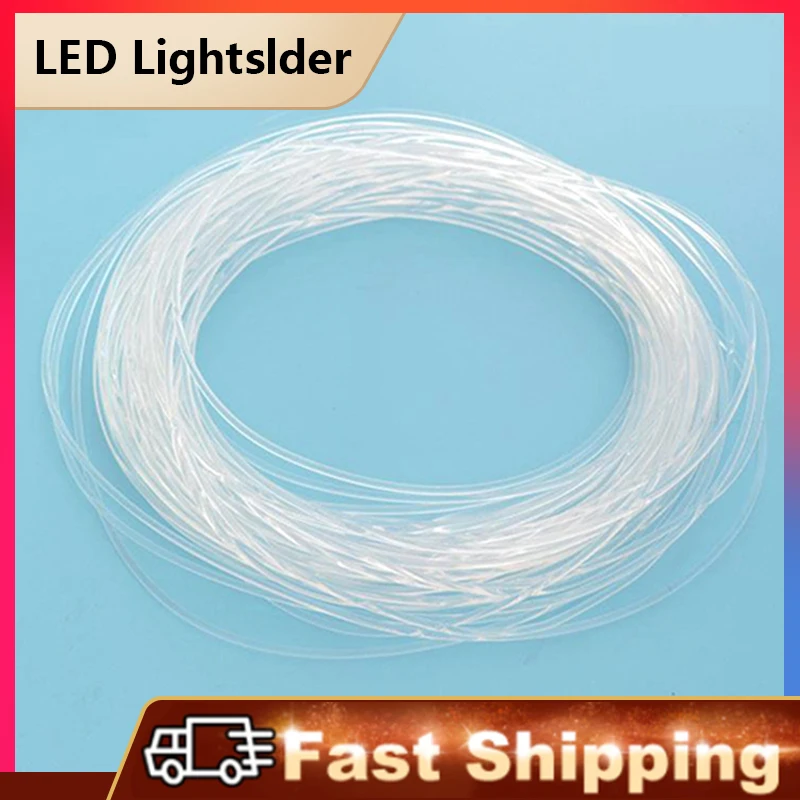 1M Long PMMA Side Glow Optic Fiber Cable 1.5mm/2mm/3mm Diameter For Car LED Lights Bright LB88 fiber optic cable