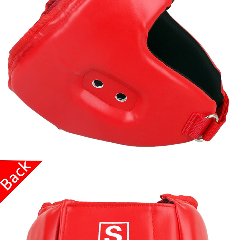 Красный черный шлем ММА для взрослых мужчин и женщин, боевой Муай Тай кикбоксинг, тренировочные шлемы, защитные головные уборы, Sanda, Защитный протектор