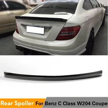 Задний багажник из углеродного волокна, спойлер крыла для Mercedes-Benz C Class W204 C180 C200 C250 C300 C63 AMG Coupe 2008-2013