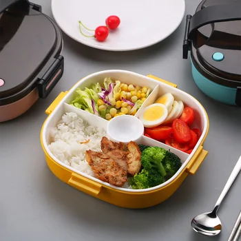 

304 Stainless Steel Lunch Box Partition Student Lunch Box Insulation Partition Lunch Box Office Workers Insulation Plate
