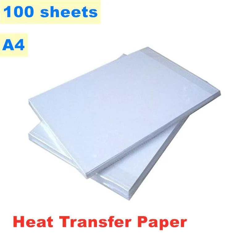 100 Sheets A4 Dye Sublimation Heat Transfer Paper for Mugs Plates Tiles Printing 