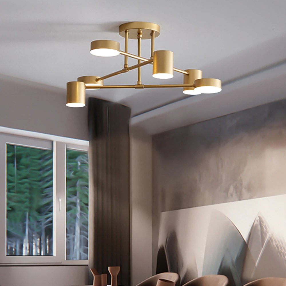 Moderne Schwarz Weiss Gold Fertig Moderne Led Kronleuchter Fur Wohnzimmer Schlafzimmer Studie Zimmer Einstellbare Neue Led Kronleuchter Leuchte