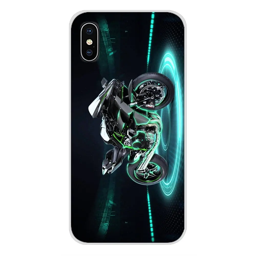 Kawasaki Ninja Zx R спортивные мотоциклетные Чехлы для мобильных телефонов для Apple IPhone X XR XS MAX 4 4s 5 5S 5C SE 6 6S 7 8 Plus ipod touch 5 6