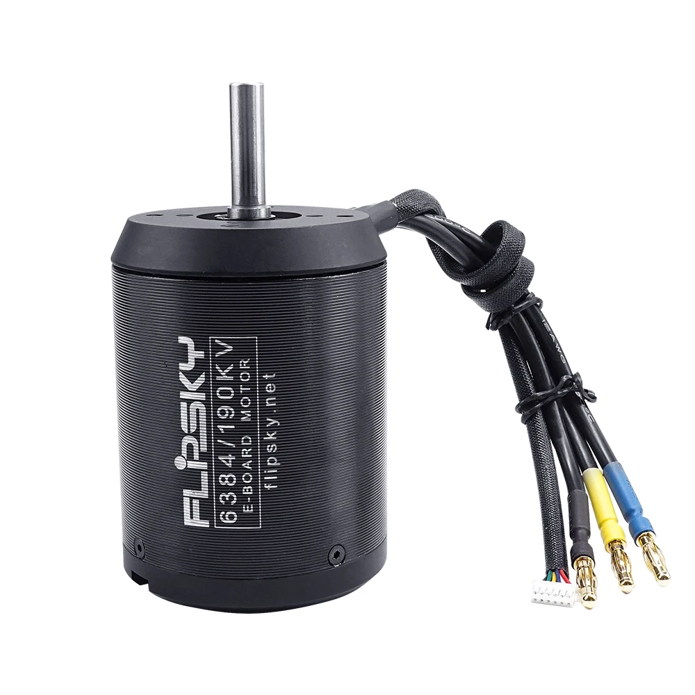 Бесщеточный ленточный двигатель FLIPSKY BLDC 6384 190KV 4000W для электрического скейтборда