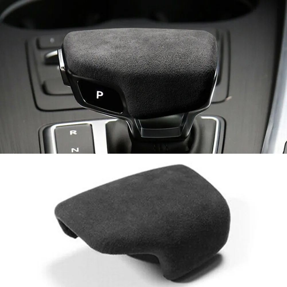 

Car Gear Shift Knob Shifter Head Cover Suede Decor Fit for Audi A4 A5 S5 RS5 Q7 Q5 2017 2018 2019 2020 Handball Protective Cover