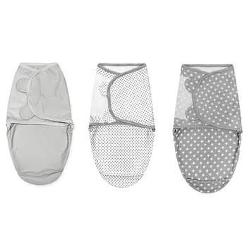 

Baby Sleeping Bag Cotton Anti-Kick Quilt Single Layer Swaddle Four Seasons Universal Trumpet 0-3 Months Small