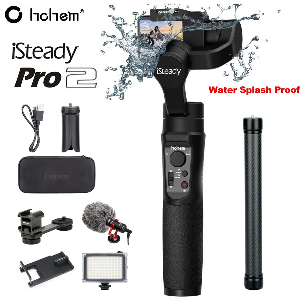 Hohem iSteady Pro 2 Mobile Plus 3 Axis Phone Gopro Gimbal для Gopro Hero 6 5 SJCAM стабилизатор для iPhone Andriod Hohem iSteady Pro 2 Mobile Plus 3 Axis Phone Gopro Gimbal для Gopro Hero 6 5 SJCAM стабилизатор для iPhone Andriod