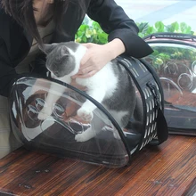 Переносная сумка для собак, переносная сумка для кошек, складная прозрачная Дорожная сумка на плечо для щенка, EVA материал, мягкая маленькая сумка для кошек