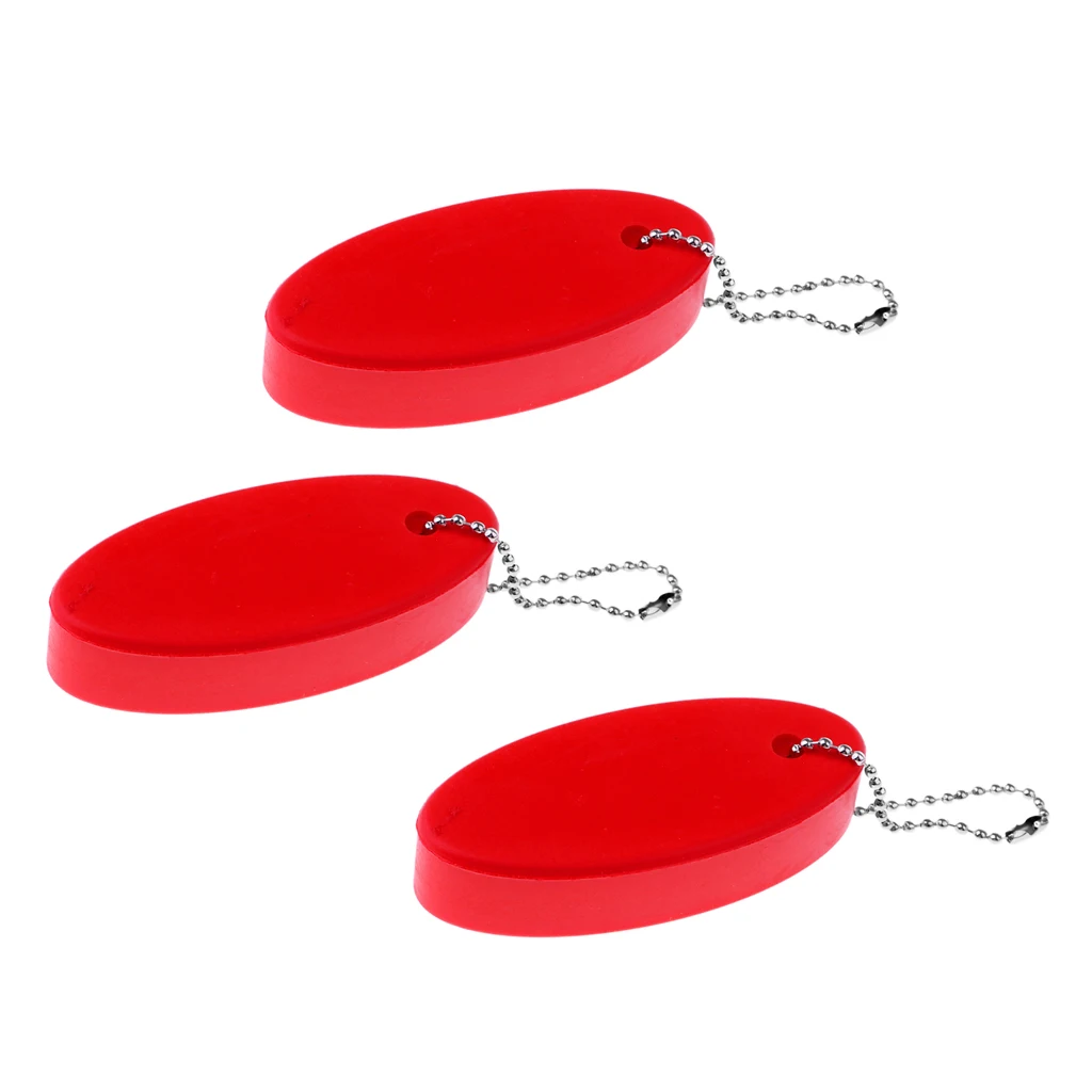 Bulk 3 Yachting Boating Swimming Fishing Marine Seaside Beach Sports Water Floating Keychain Keyring - Various Colors