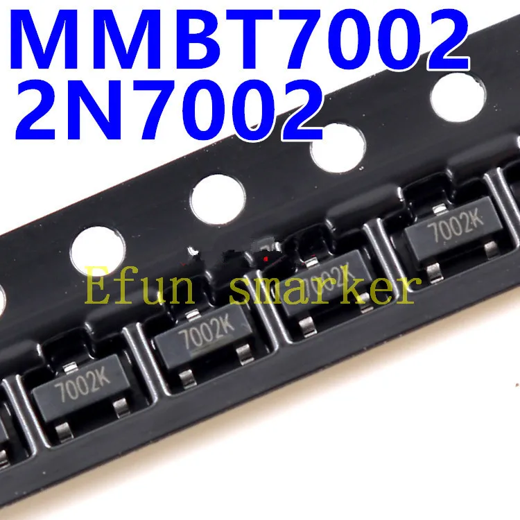 100 шт./пакет MMBT7002 2N7002 sot-23 7002 N-channel 60V 0.115A 7ohm 10V | Электронные компоненты и