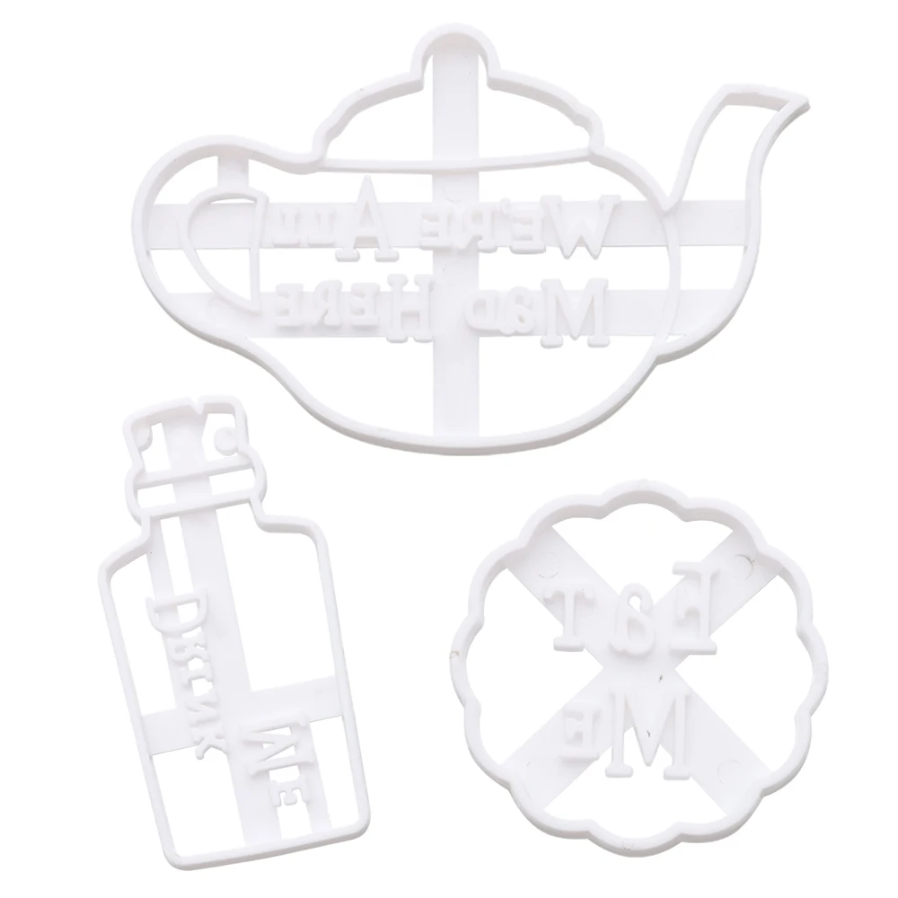 Eat Me Cookie Cutters Molds Creative Alice In Wonderland Theme Biscuit Mould Funny Baking Pasrty Tools Kitchen DIY Party Supplie cookie cutter baking mold cookie mould fondant cutter