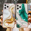 Glitter Gradient Marble Texture Phone Case For iPhone 11 12 11Pro Max XR XS Max X 7 8 Plus 11Pro 12 Shockproof Bumper Back Cover