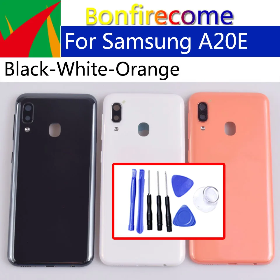 

Крышка для отсека аккумулятора чехол задняя дверь шасси для Samsung A20E A202 A202F для замены корпуса