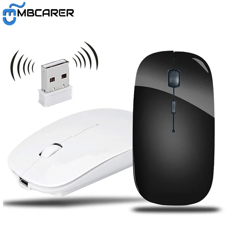 Мышь компьютерная беспроводная Бесшумная 2 4 ГГц USB совместимая с Bluetooth |