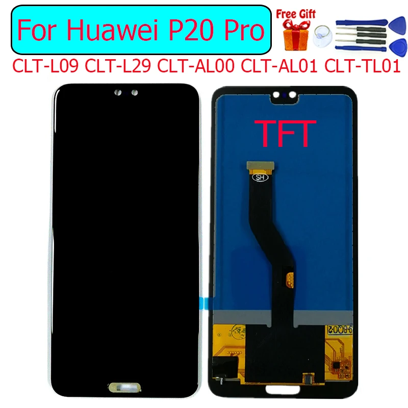 TFT для huawei P20 Pro дисплей ЖК экран дигитайзер Замена CLT L09 L29 модуль|Экраны мобильных