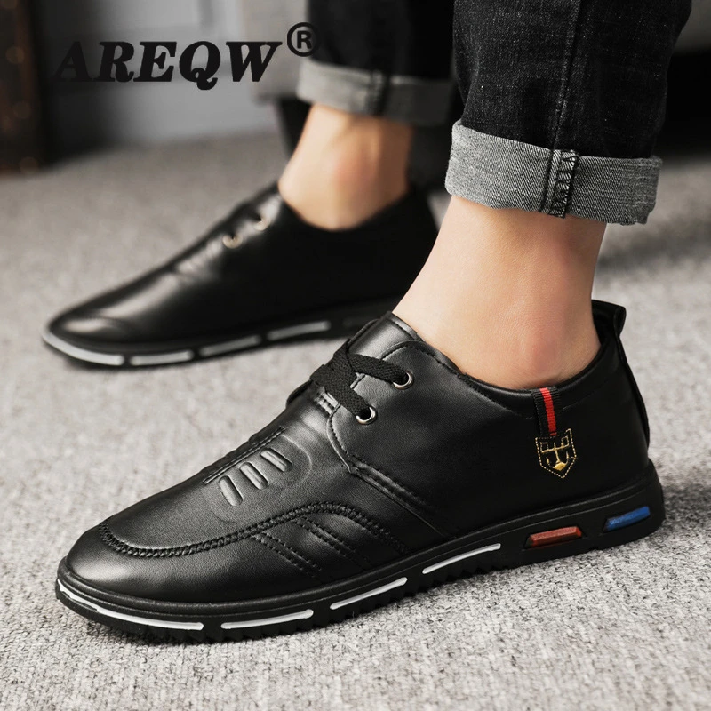 Zapatos informales de marca de alta calidad para hombre, calzado de transpirable, color negro, gran oferta|Zapatos de hombre| - AliExpress