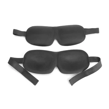 

Adjustable 3D Sleeping Eye Mask Cotton Eye Shade Travel Nap Cover Blindfold Soft Portable Blindfold Travel Eyepatch Random Color