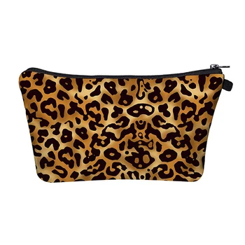 

Multi-function Portable Leopard Prints Cosmetic Bag Fashion Clutch Makeup Wash Toiletry Bag Design Storage Travel Bag Necessarie