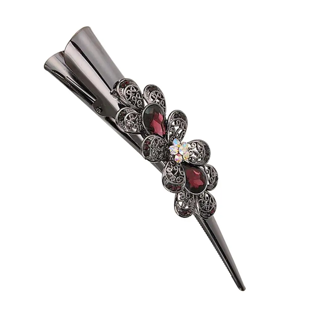 Crystal Large Alligator Hair Clip Duckbill Hair Grip Clamp Ladies Hair Jewelry