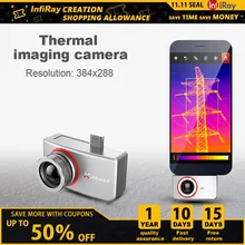 InfiRay – caméra d'imagerie thermique infrarouge T3S T3PRO, détection de Circuit PCB industriel, pour téléphone, Android 