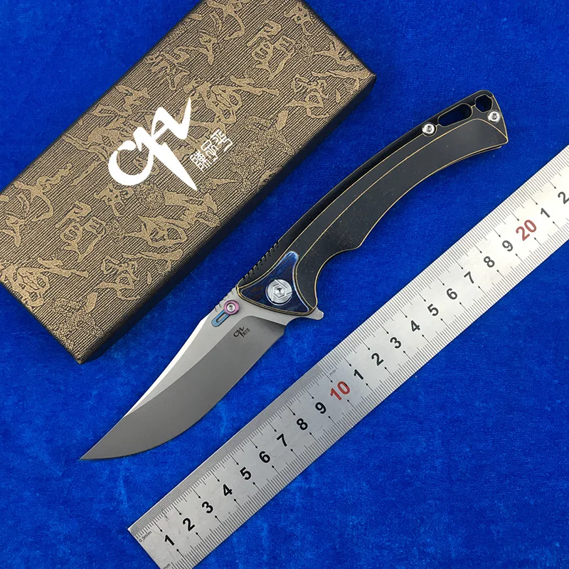 Складной нож CH EMPEROR S35VN из титанового сплава с шариковой шайбой и ручкой для