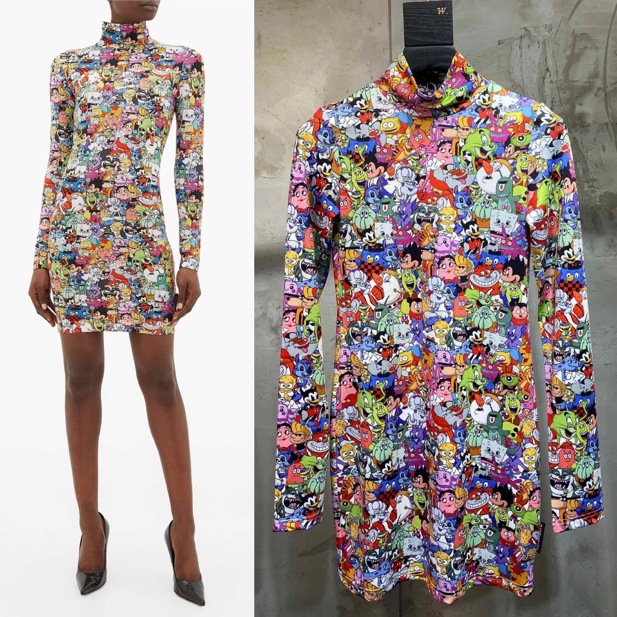 2020 Новое поступление весеннее Платье женское модное платье футляр с принтом