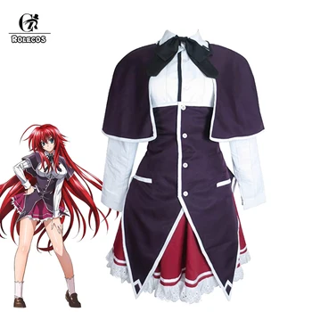 

ROLECOS Anime High School DxD Devil Princess Rias Gremory Dress Anime Cosplay Costume School Uniform Full Set