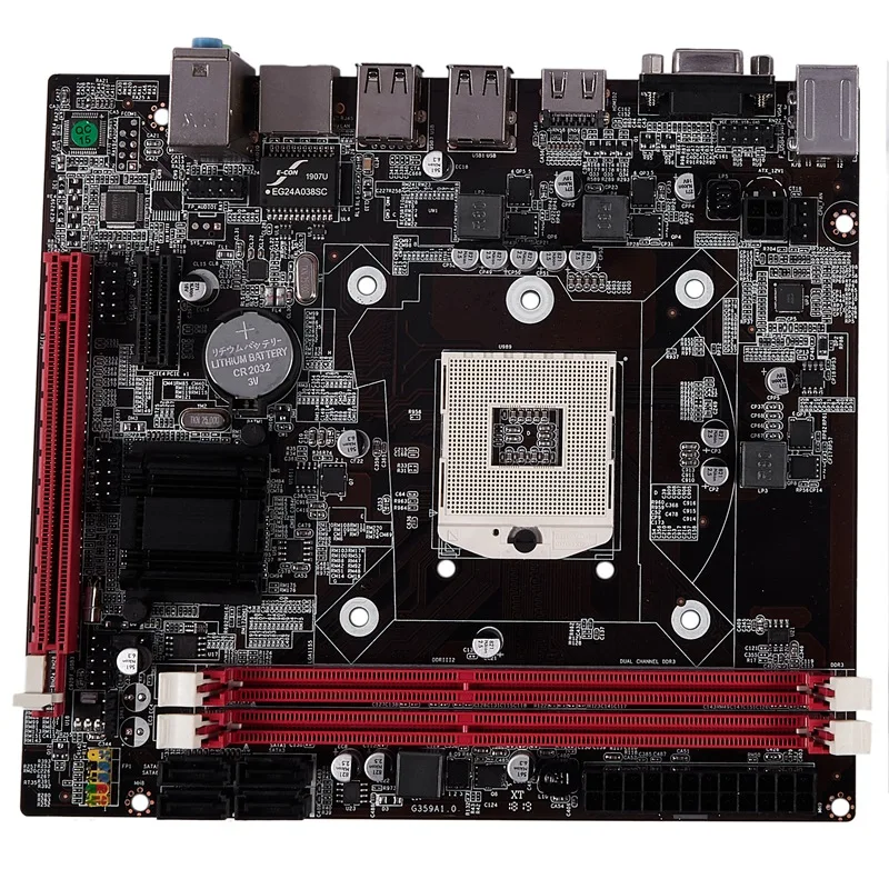 Professional Motherboard HM65 LGA 989 DDR3 RAM USB 2.0 Board Support Core I3 I5 I7 Quad CPU Dual Channel Desktop Computer Mainbo |