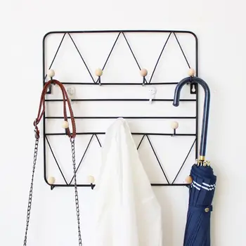 

Nordic Wall Hanging Wood Hook Storage Rack Porch Cloakroom Hook Shelf Coat Hooks Wall Mounted Shelf Organizer DIY Home Decor
