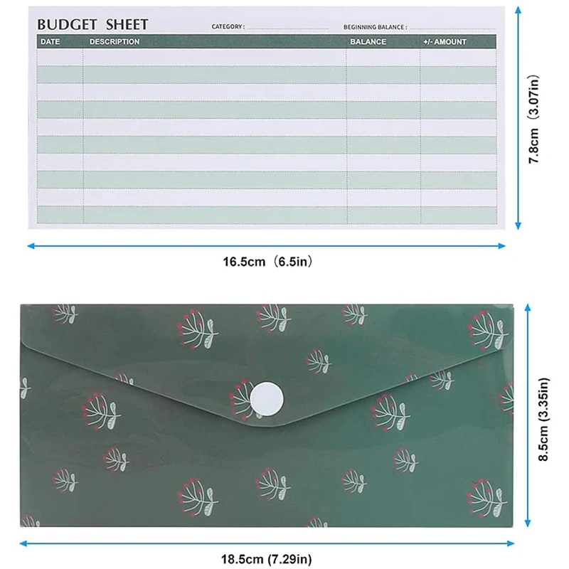 Waterproof Cash Budget Envelope Reusable Plastic Money Envelopes For Budgeting And Saving