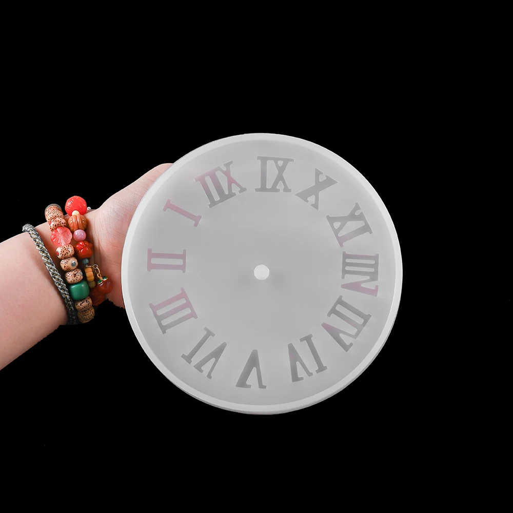 1pcs Arabic Numerals Clock Silicone Mold Handmade Crafts Clock Epoxy Resin Molds For DIY Jewelry Making Finding Tools Supplies