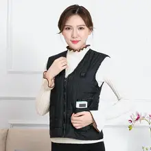 Нагревательный Электрический жилет с usb зарядкой, жилет с подогревом, куртка, зимний гибкий жилет, морозостойкая моющаяся одежда для мужчин и женщин Outdoo