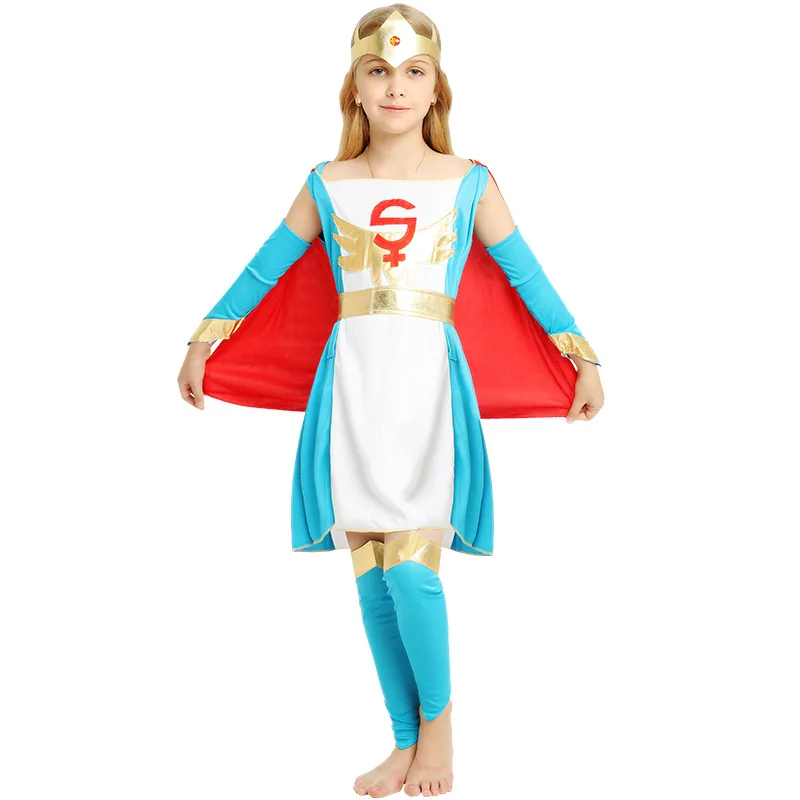 Costumi Di Halloween Ragazza Antico Egitto Faraone Egiziano Cleopatra Prince Princess Dress For Children Kids Abbigliamento Cosplay