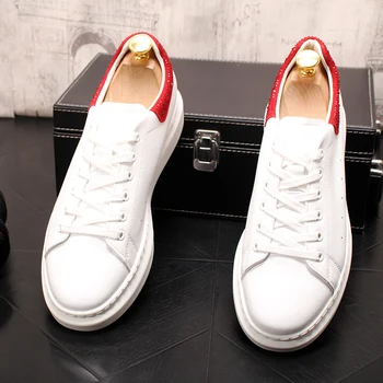 

White Shoes Men Casual Shoes Male Sneakers Cool Street Men Shoes Man Footwear Skateboarding Shoes Flat With Walking Shoes