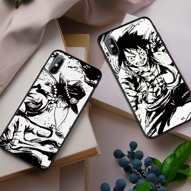 Мягкий силиконовый чехол для телефона iPhone XR TPU 5 5SE 6 6S 7 Plus 8Plus XS X Xr Max 9 Coque One Piece