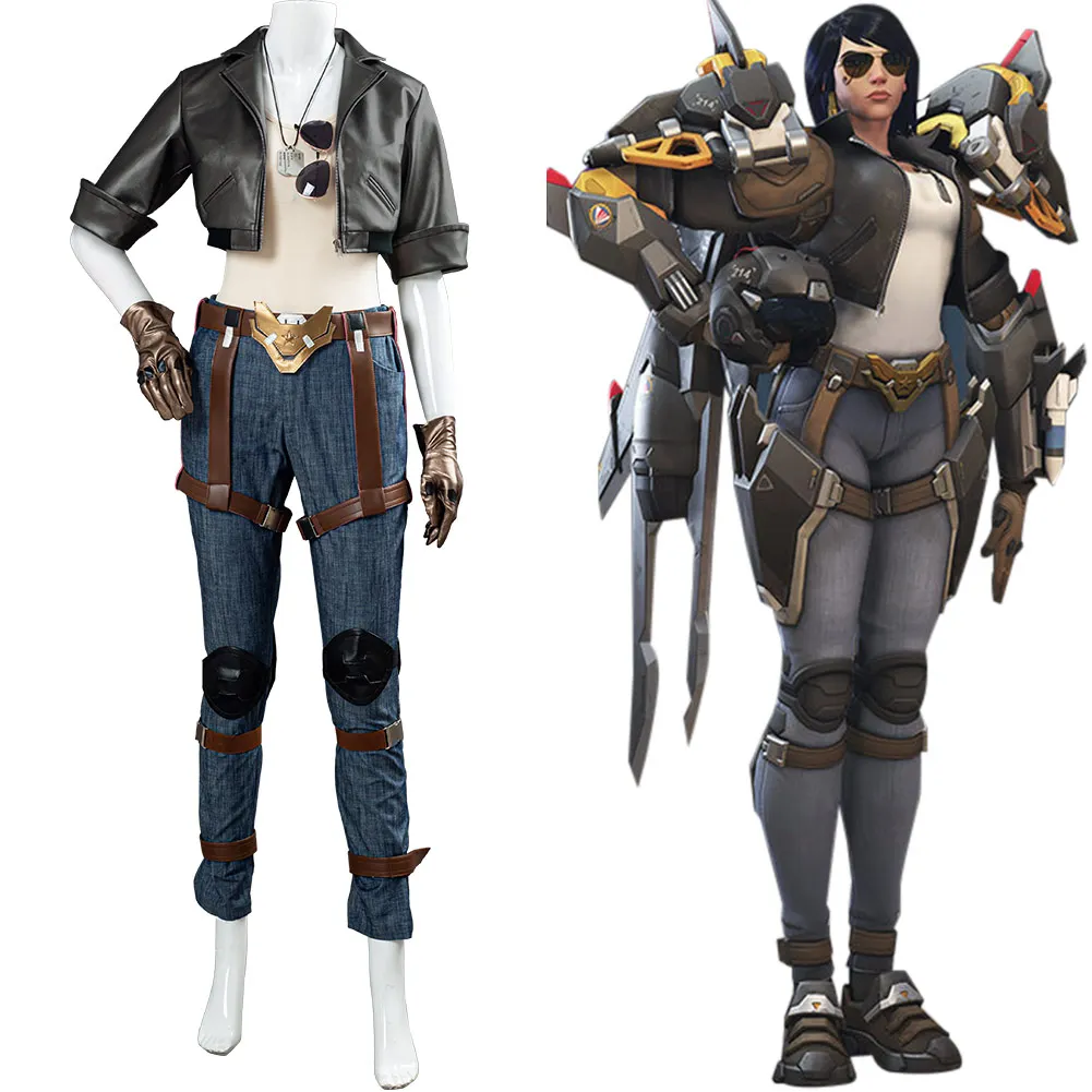 Косплей Костюм Амари из игры OW Pharah Fareeha Skin карнавальный костюм на Хэллоуин |