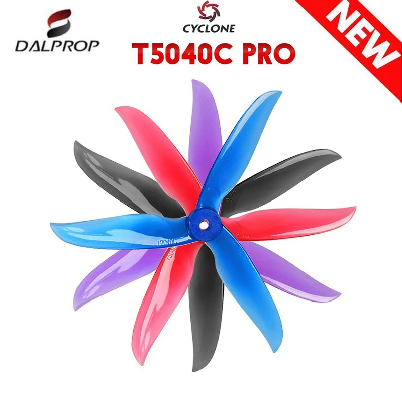 

24 Pcs/12 Pair DALPROP CYCLONE T5040C PRO Pro V2 3-Blade Propeller for T-Motor Motor FPV Freestyle Drone Updated Version 20%OFF