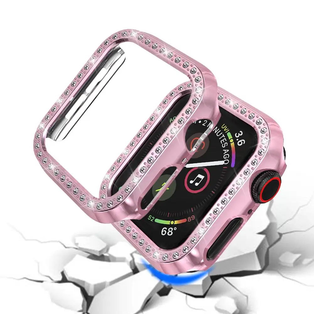 Защитный чехол для Apple Watch, версии 5/4/3/2/1 40 мм 44 расположен в городе дрель ПК Материал чехол s для наручных часов iWatch, версия 3, 2, 42 мм, 38 мм
