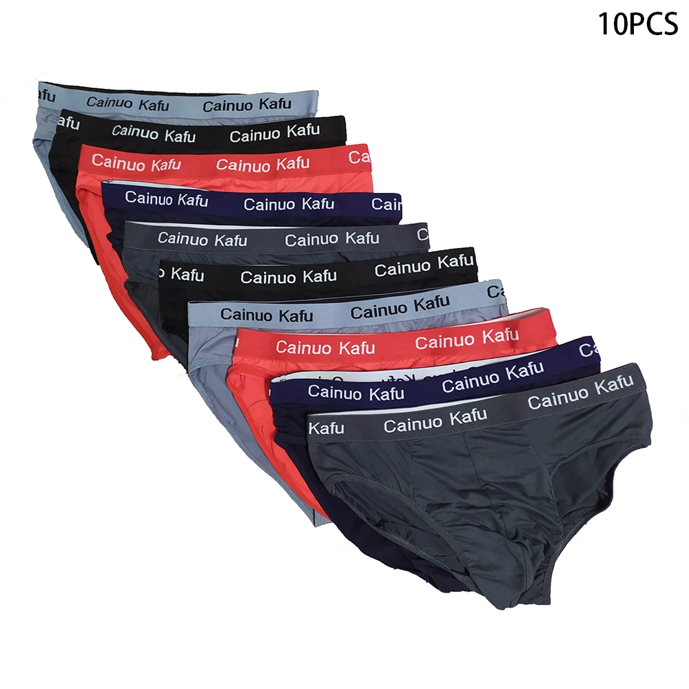 men's low rise briefs 10Pcs Fashion Men's Panties Mens Briefs Underwear Men L-5XL Size Briefs Bikini Pant Men Comfortable Sexy Slip U Underpants Hot bikini briefs