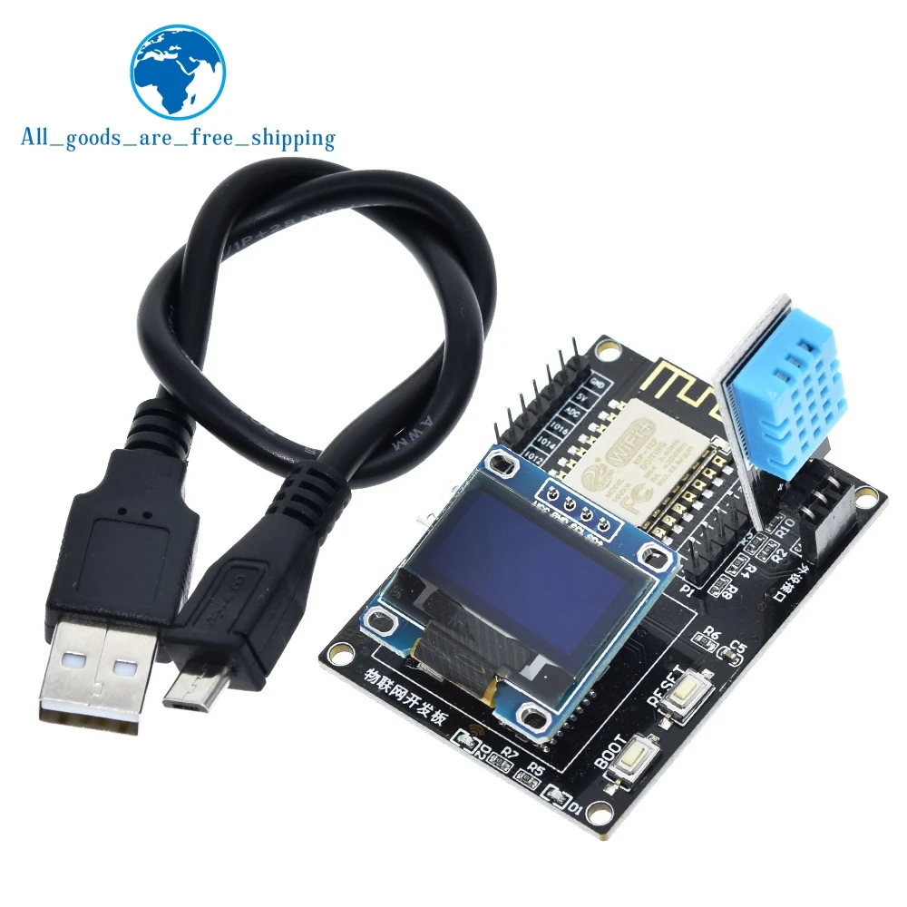 Метеостанция ESP8266 набор сделай сам Стартовые наборы IOT для Arduino с OLED дисплеем 0 96