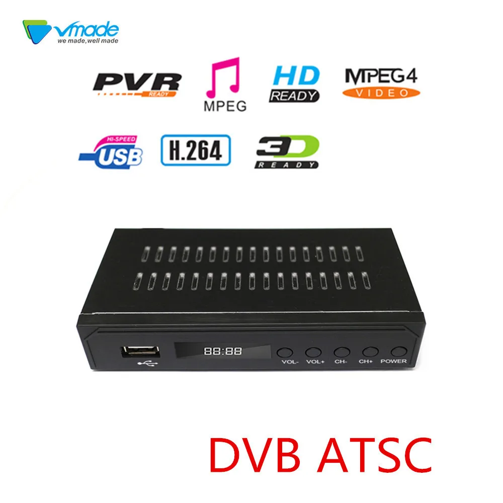 2020 DVB ATSC наземный приемник HD цифровой ТВ тюнер для приема MPEG 2/4 H.264 1080p