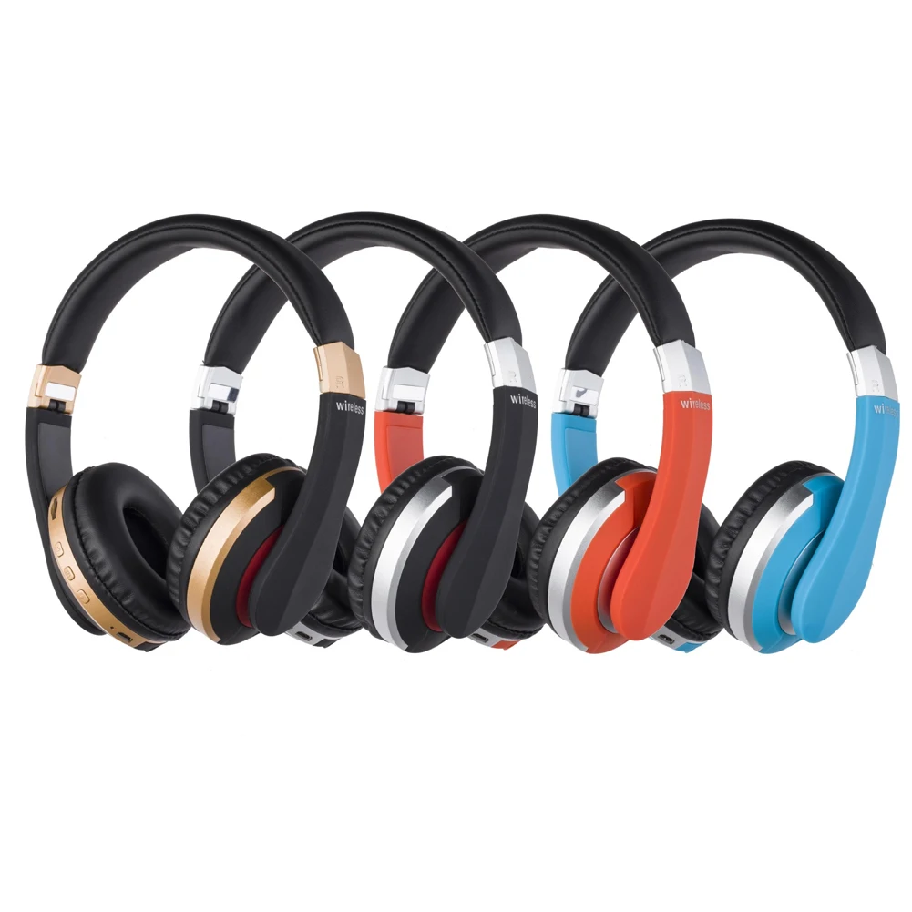 Bluetooth наушники складной шумоподавление HiFi bluetooth-стереонаушники сабвуфер Поддержка TF карты игровой громкой связи сотовый телефон