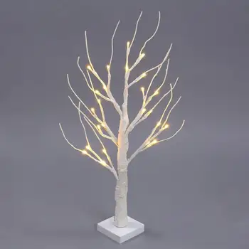 

24LT Warm White LED Birch Tree Light Tabletop Bonsai Tree Light Jewelry Holder Decor for Home Party Wedding Holiday