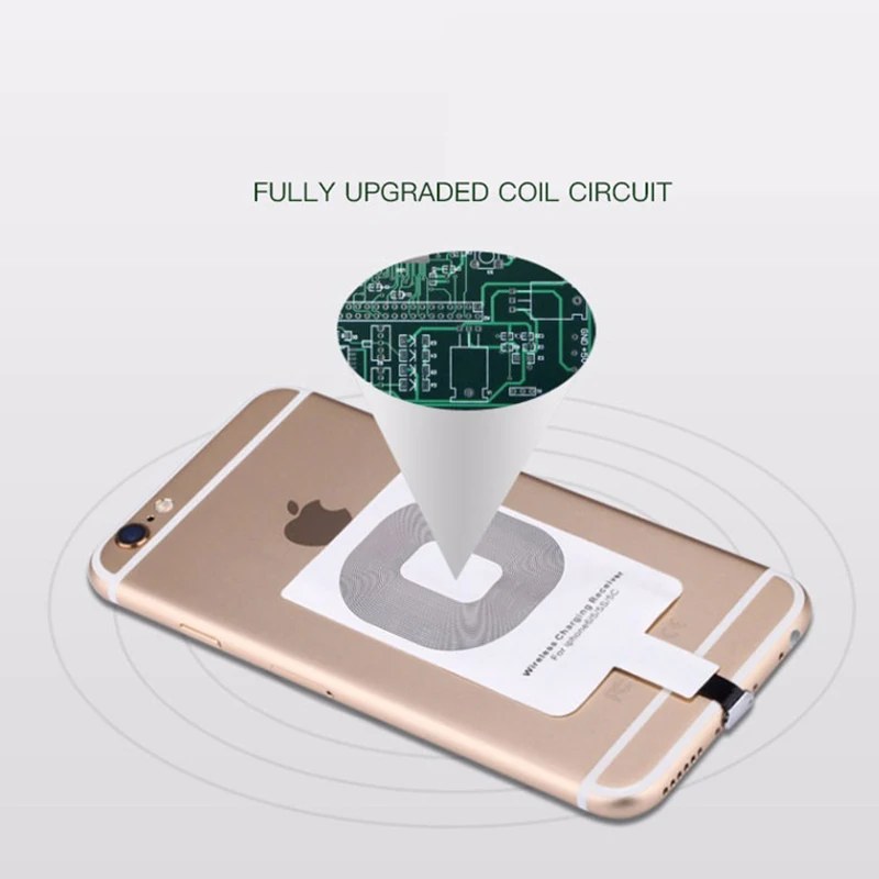 Micro USB Type C универсальное Быстрое беспроводное зарядное устройство адаптер для Samsung huawei для iPhone для Android Qi беспроводной зарядный приемник-4