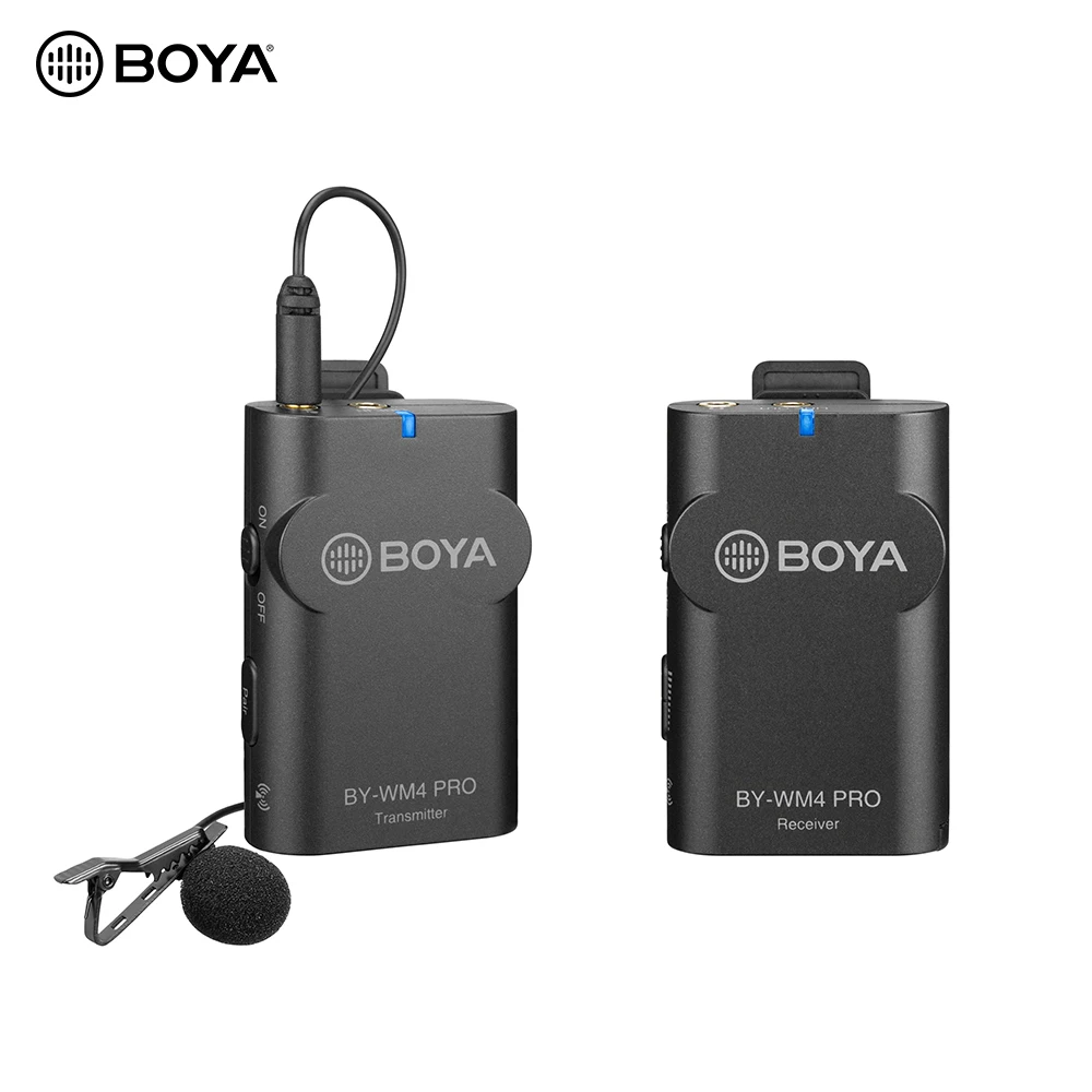 BOYA BY WM4 Pro K1 Портативная Беспроводная микрофонная система 2 4G (один передатчик +