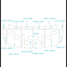 2008 SeaRay 60 плавающий шаг Pad лодка EVA Тиковый настил 1/" 6 мм