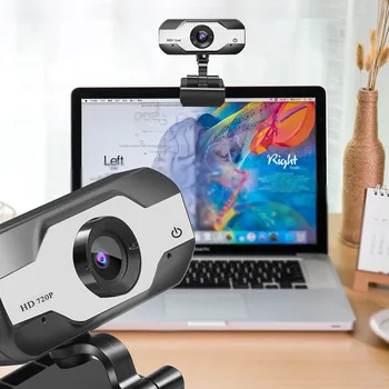 

720P HD Megapixels USB2.0 Webcam Camera With MIC Clip-on For Computer PC Laptop Adjustable HD USB Camera For Network Office