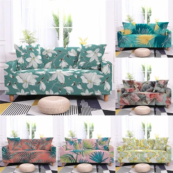 

Elastic Sofa Cover Slipcover Furniture Protector Pattern Flowers Stretch Seat Couch Cover 1/2/3/4Seater Sofa Cover