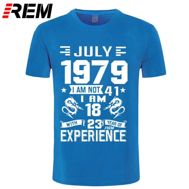 April May June July August December 1979 года, Мужская футболка с коротким рукавом, Повседневная модная футболка с принтом, January Feb March